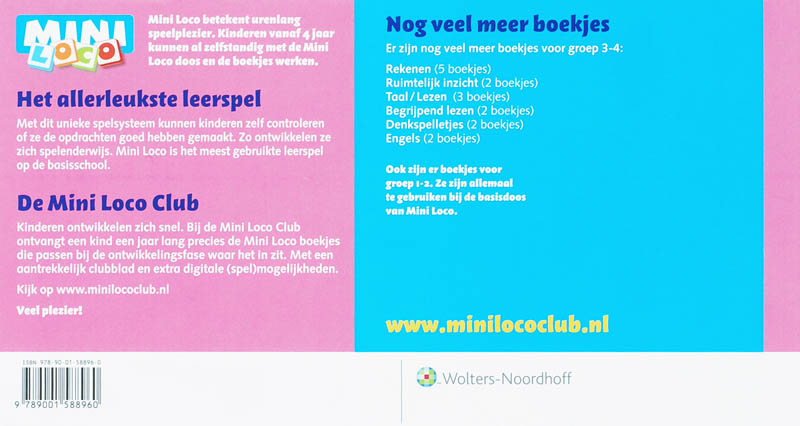 Mini Loco Tijd 1 ik leer klokkijken achterkant