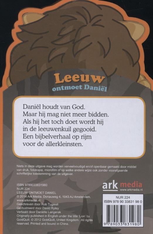 Leeuw ontmoet Daniel achterkant