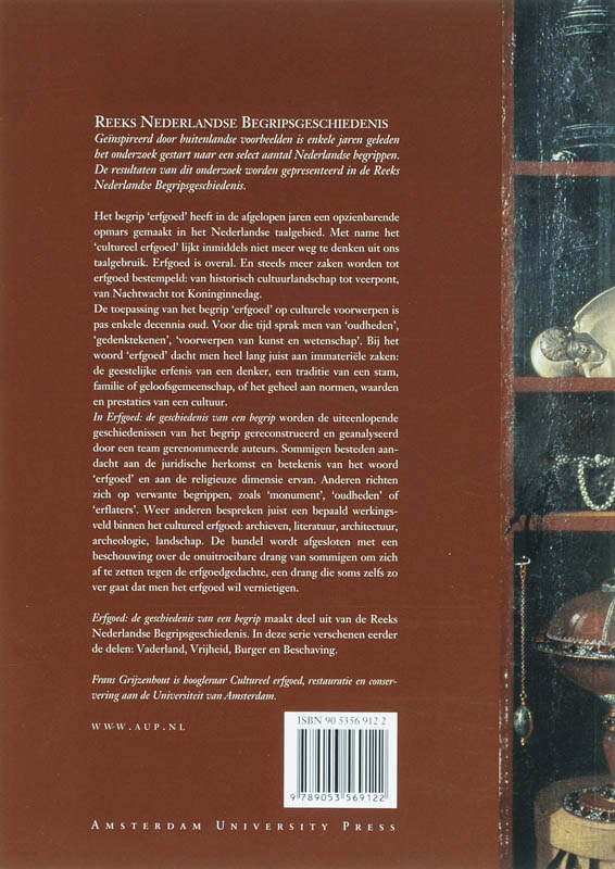 Nederlandse begripsgeschiedenis  -   Erfgoed achterkant