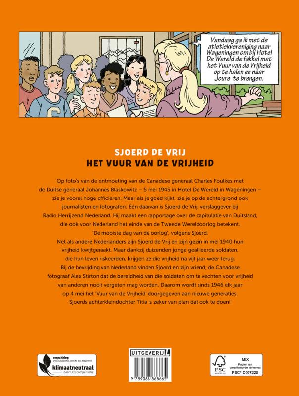 Het vuur van de vrijheid / Sjoerd de Vrij achterkant