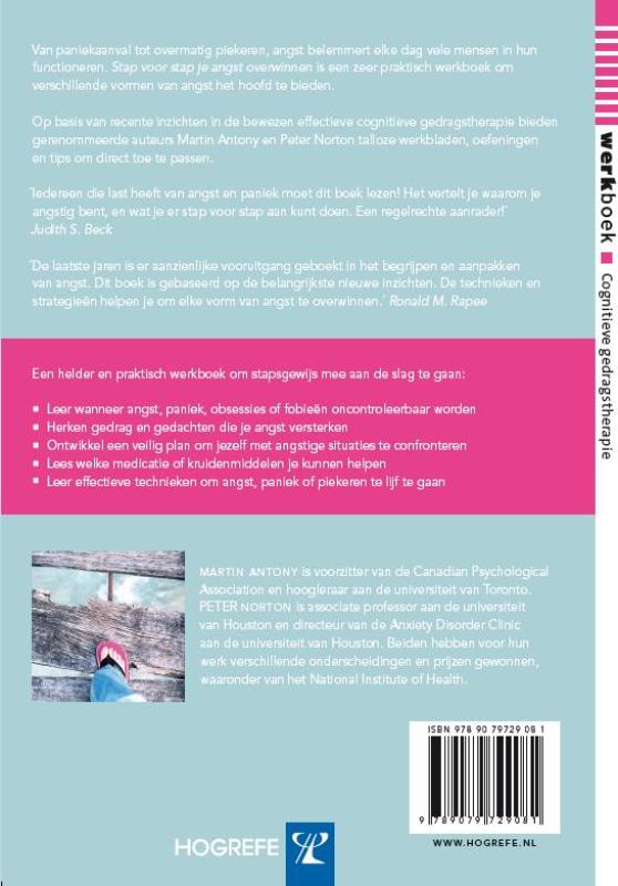 Stap voor stap je angst overwinnen achterkant