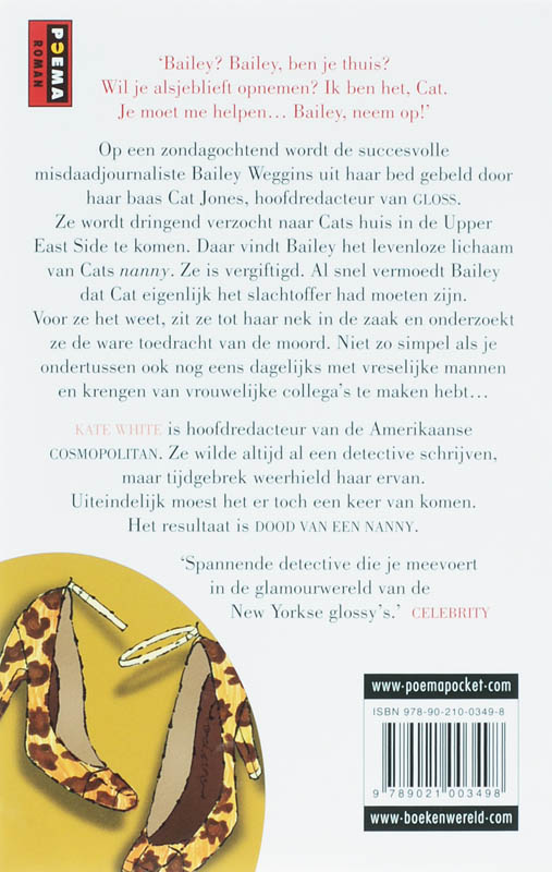 Dood van een Nanny / Chicklit-reeks Poema Pocket achterkant