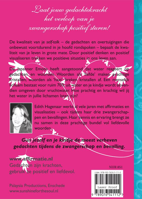 Zalig Zwanger Affirmaties achterkant