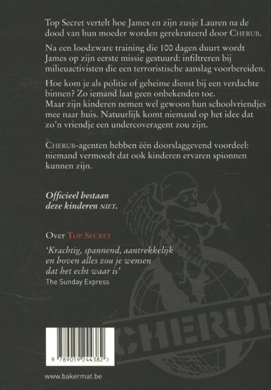 Top secret / Cherub / 1 achterkant