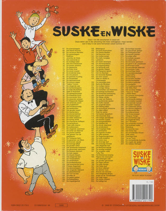 De rebelse Reinaert / Suske en Wiske / 257 achterkant