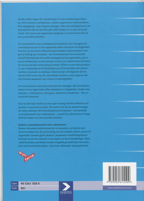 Het innovatieboek achterkant