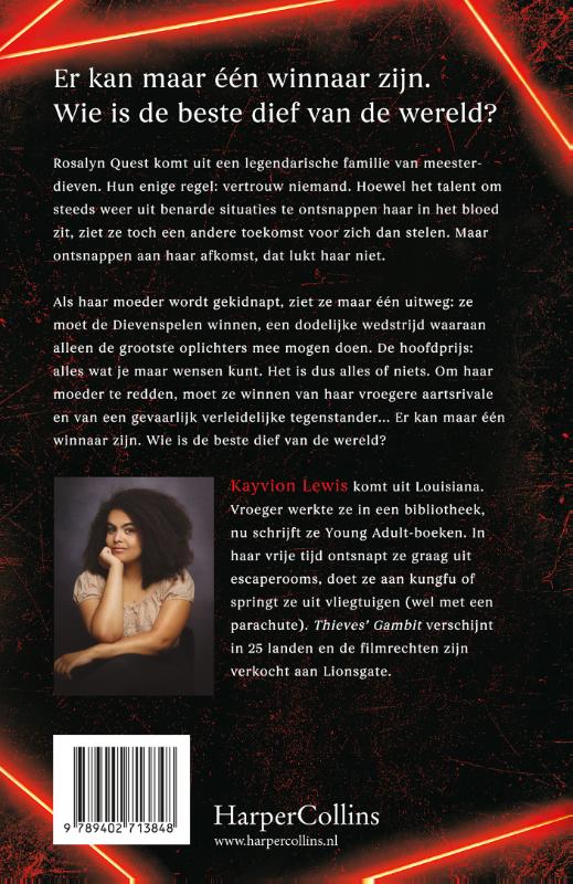 De Dievenspelen / Thieves' Gambit / 1 achterkant