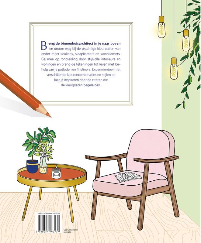 Inspiring Homes - Kleuren voor volwassenen achterkant