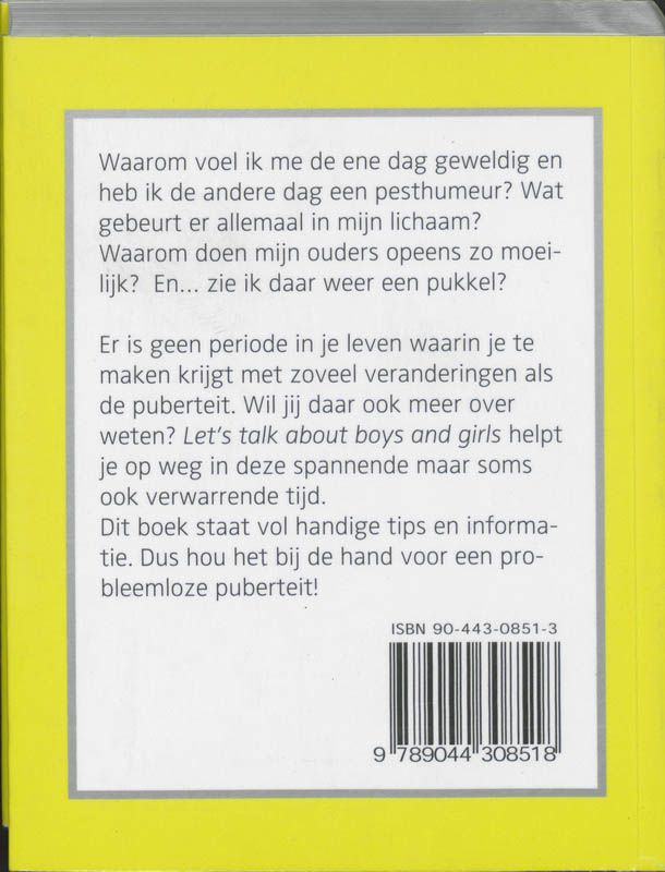 Let's Talk About Boys And Girls achterkant