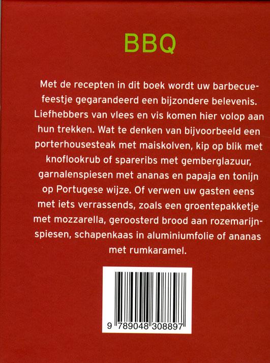 Mini kookboekjes  -   Bbq achterkant