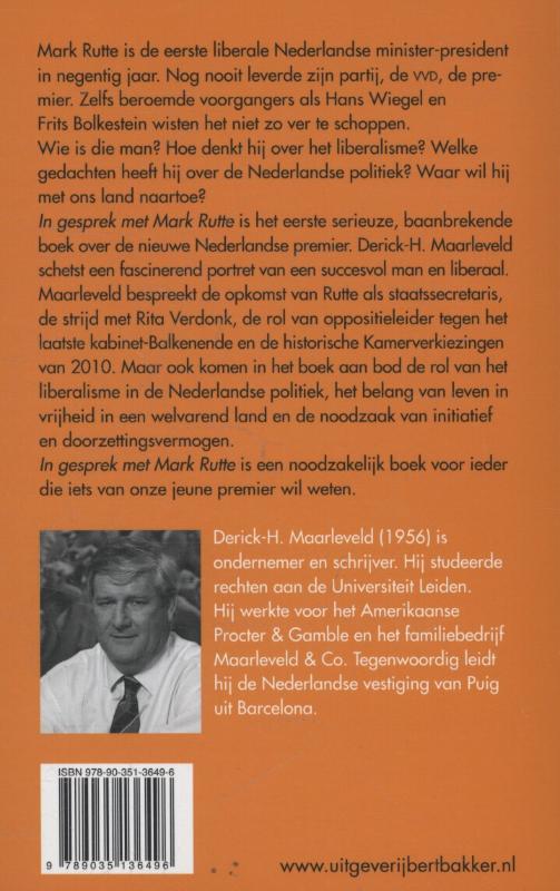 In gesprek met Mark Rutte achterkant