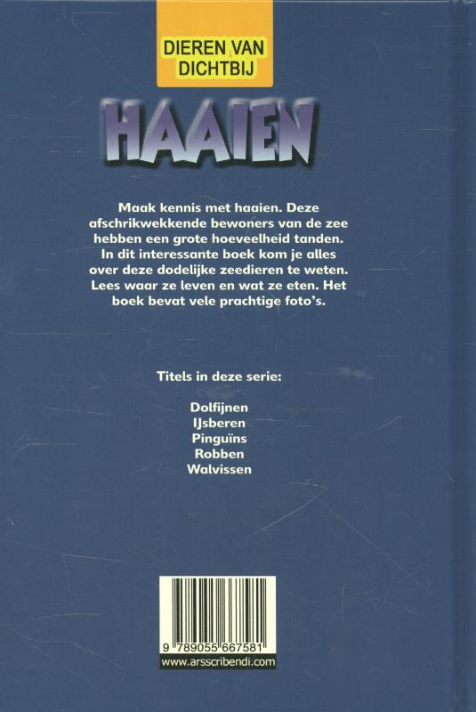 Haaien / Dieren van dichtbij achterkant