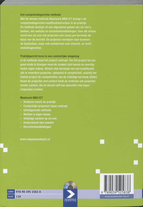 MBO-ICT reeks  -  Basisboek ICT 2 achterkant