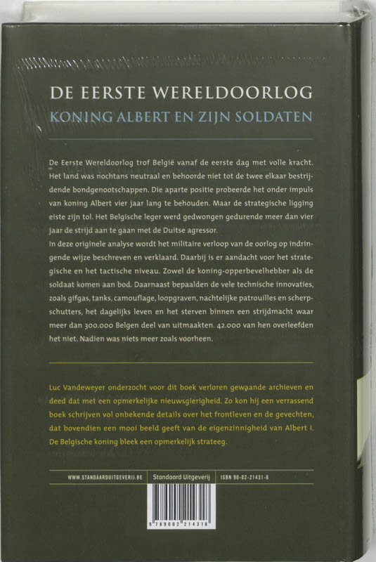 De Eerste Wereldoorlog achterkant