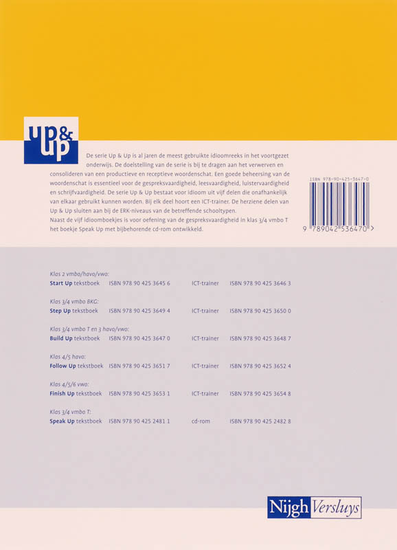 Build up Engels idioom 3/4 Vmbo T en Vmbo/Havo/Vwo achterkant