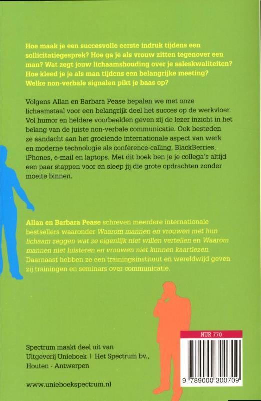 Lichaamstaal Op Het Werk achterkant