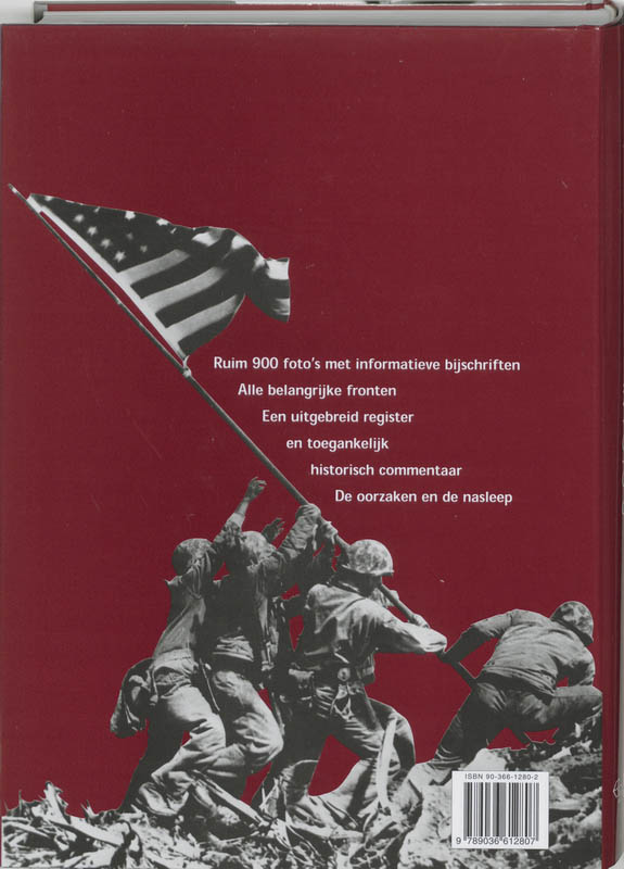 De Tweede Wereldoorlog in foto's achterkant