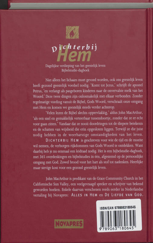Dichter bij Hem achterkant
