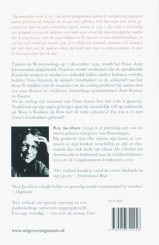 De Schlemiel Van Suomussalmi achterkant