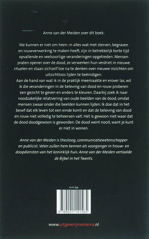 In De Dood Kun Je Niet Wonen achterkant