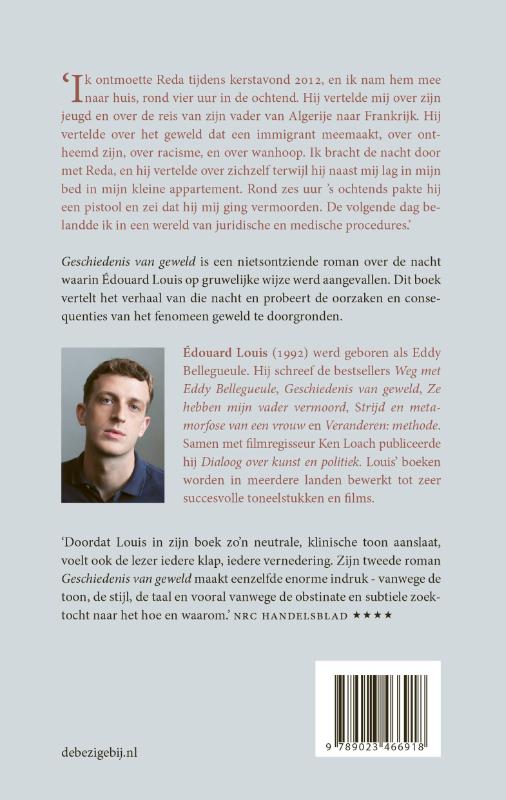 Geschiedenis van geweld achterkant