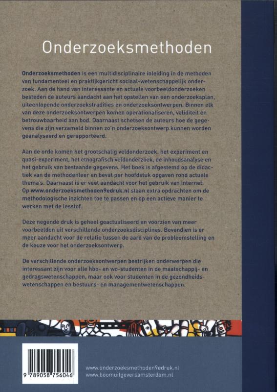 Onderzoeksmethoden achterkant