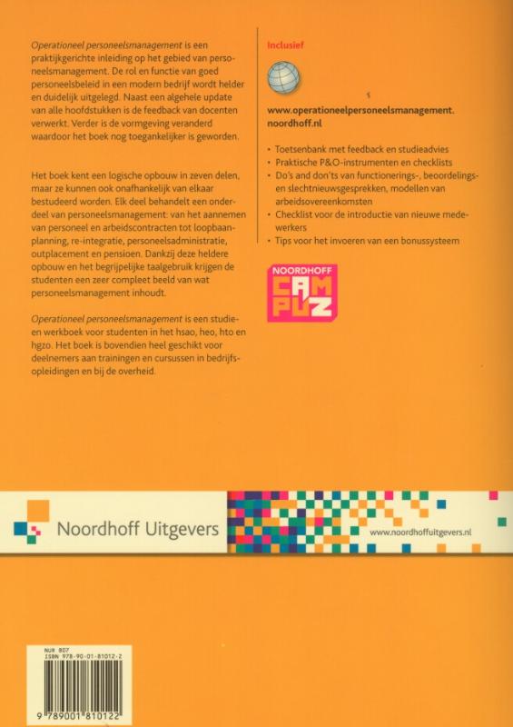 Operationeel personeelsmanagement achterkant