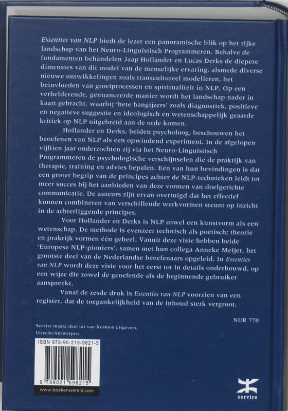 Essenties van NLP achterkant
