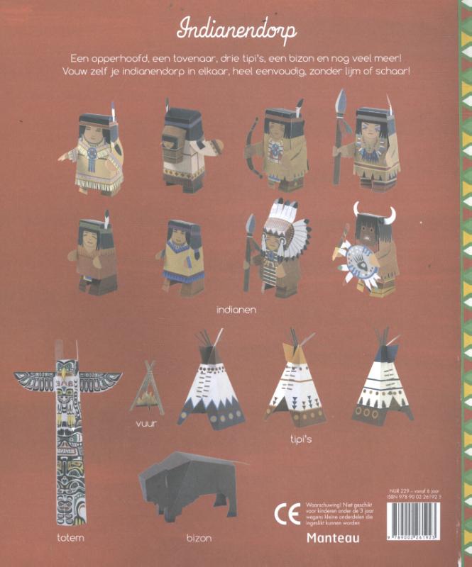 Paper Toys  -   Indianendorp achterkant