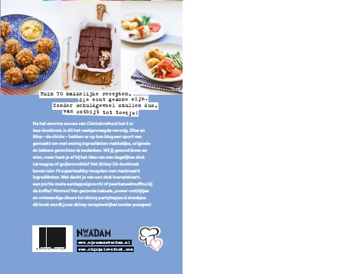 Het skinny-six kookboek / Chickslovefood achterkant