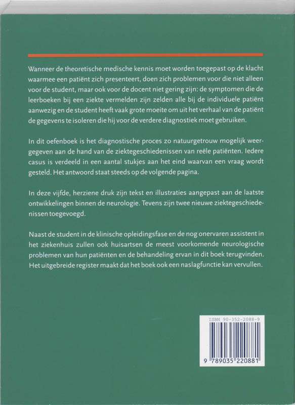 Neurologisch Oefenboek achterkant