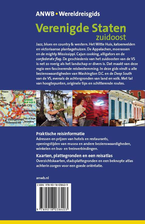 Verenigde Staten ZuidOost / ANWB wereldreisgids achterkant
