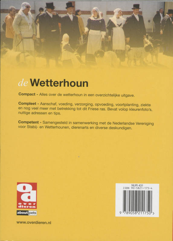 De Wetterhoun / Over Dieren / 167 achterkant