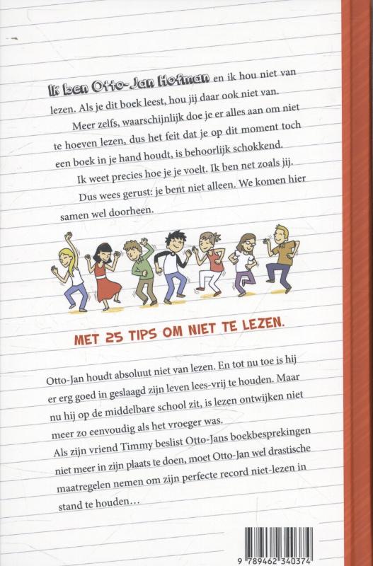 Otto-Jan zegt nee tegen lezen achterkant