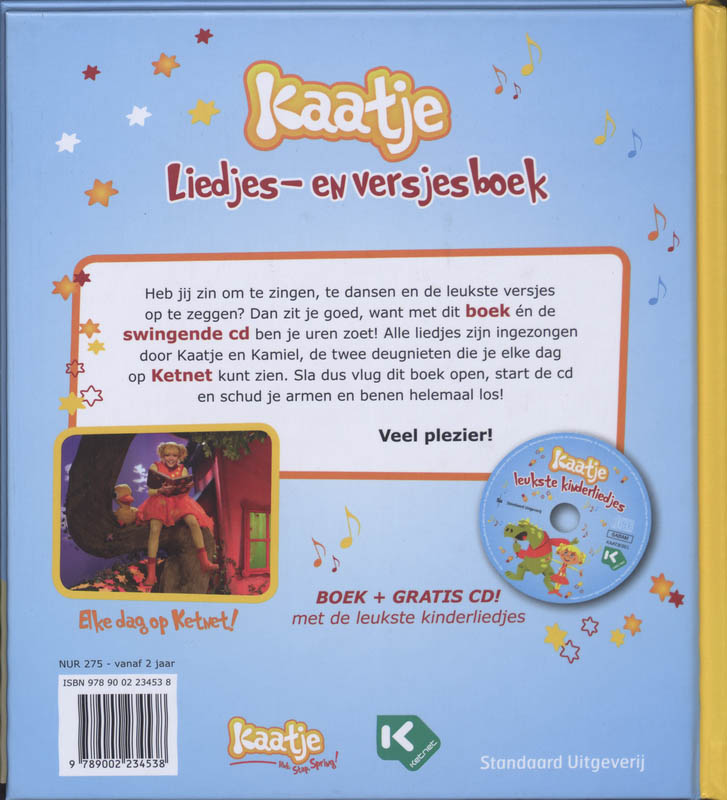 Lied- en versjesboek / Kaatje en Kamiel achterkant