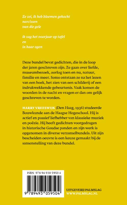 Ze zei, ik heb bloemen gekocht achterkant