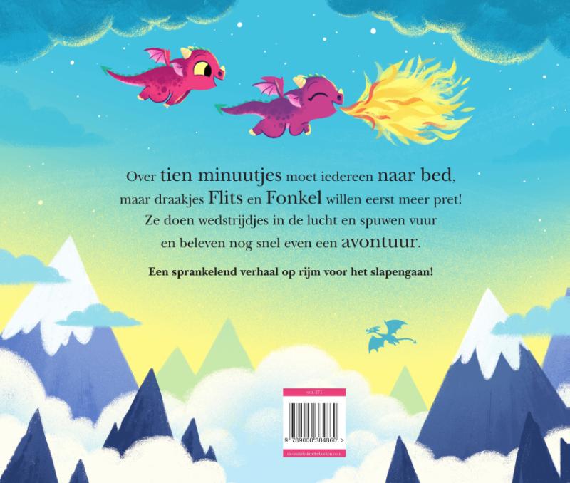 Over tien minuutjes naar bed, kleine draak / Over tien minuutjes naar bed achterkant
