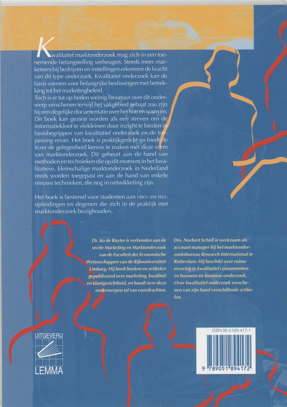 Kwalitatief marktonderzoek, theorie en praktijkcases achterkant