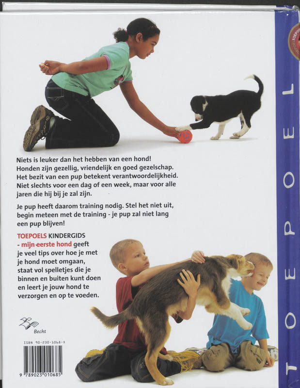 Mijn eerste hond / Toepoels Kindergids achterkant