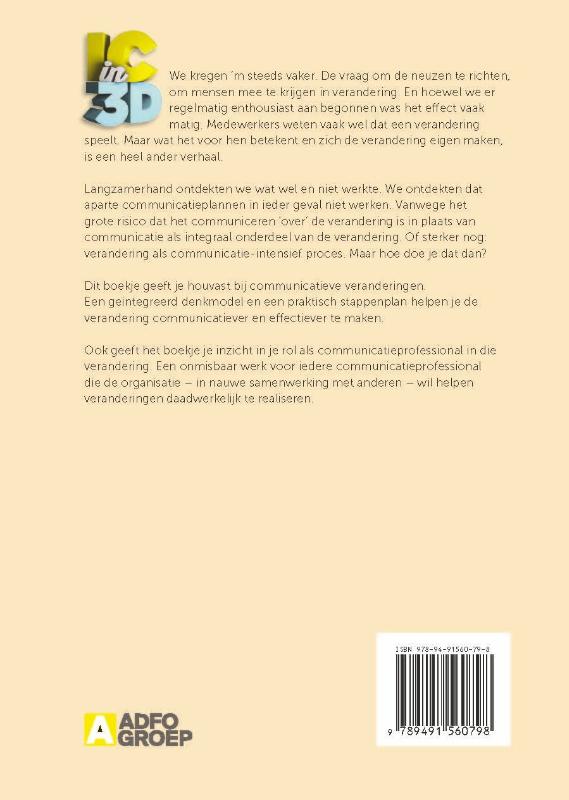 Weer een verandering!? achterkant