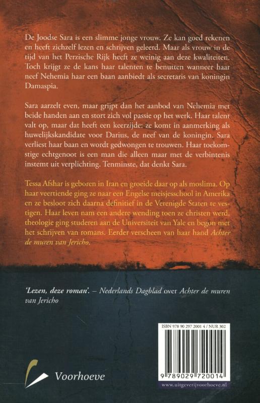 Schrijfster aan het Perzische hof achterkant