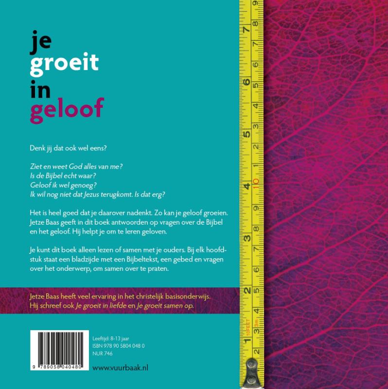 Je groeit in geloof achterkant