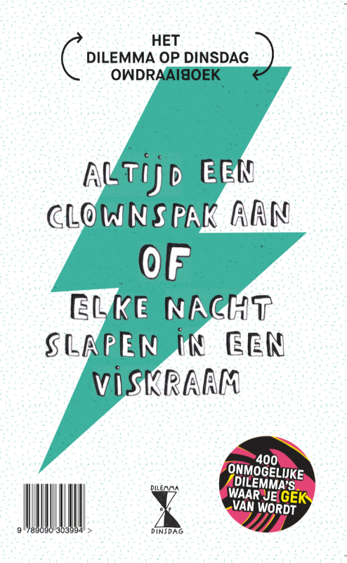 Het Dilemma op Dinsdag-omdraaiboek achterkant