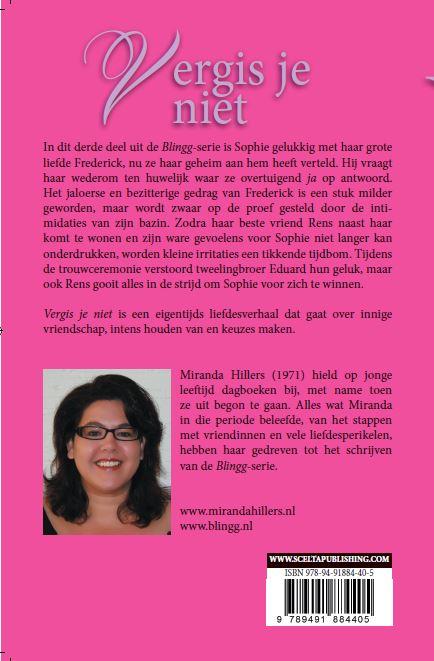 Vergis je niet / Blingg-serie / 3 achterkant