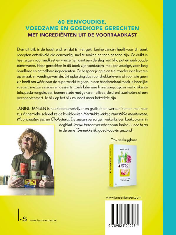 Uit blik / Gemakkelijk en gezond achterkant