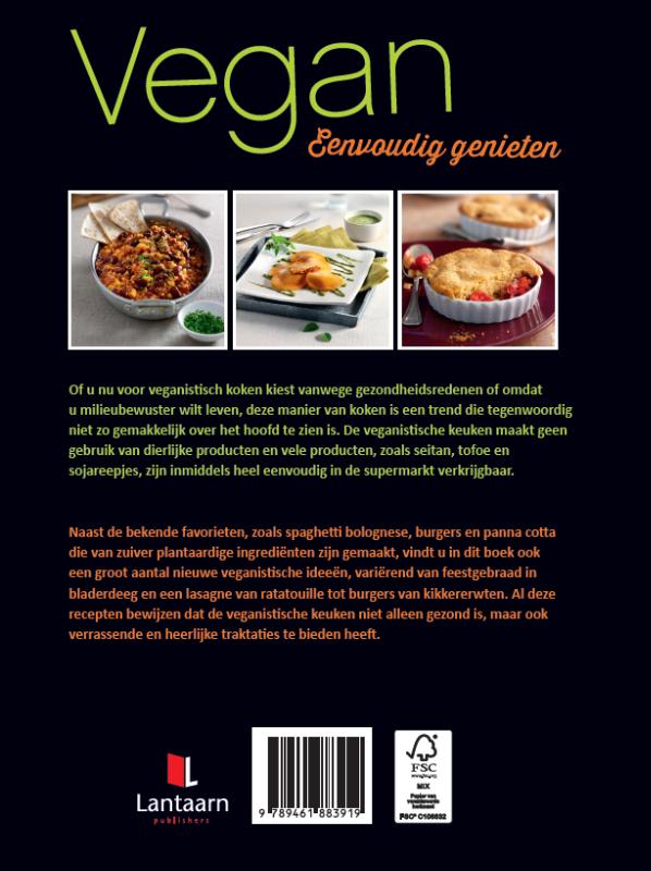 Vegan eenvoudig genieten achterkant