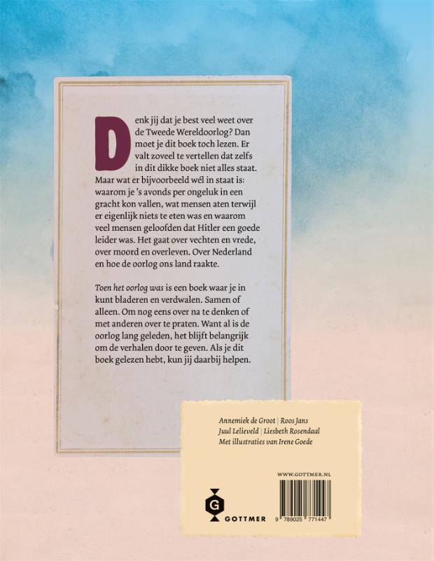 Toen het oorlog was achterkant