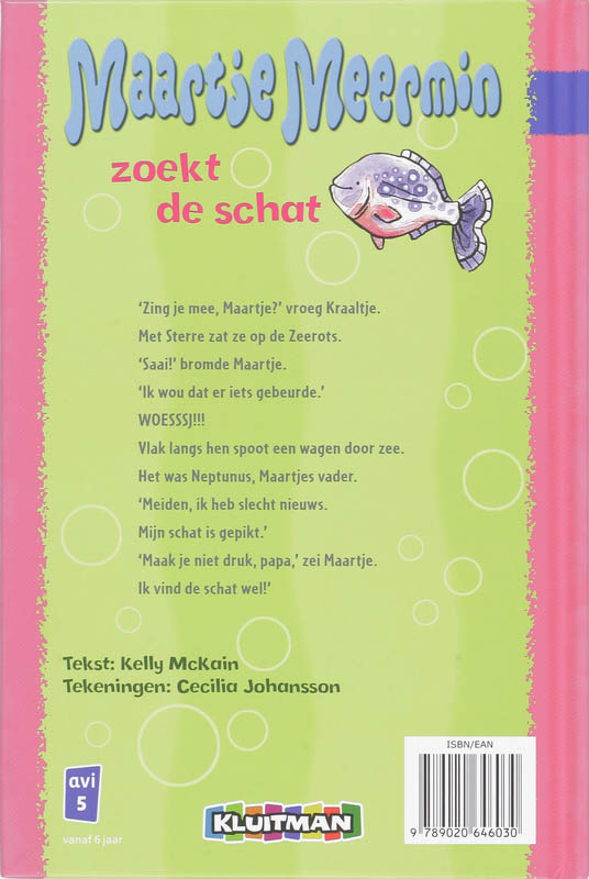 Maartje Meermin zoekt de schat / Klavertje drie-serie achterkant