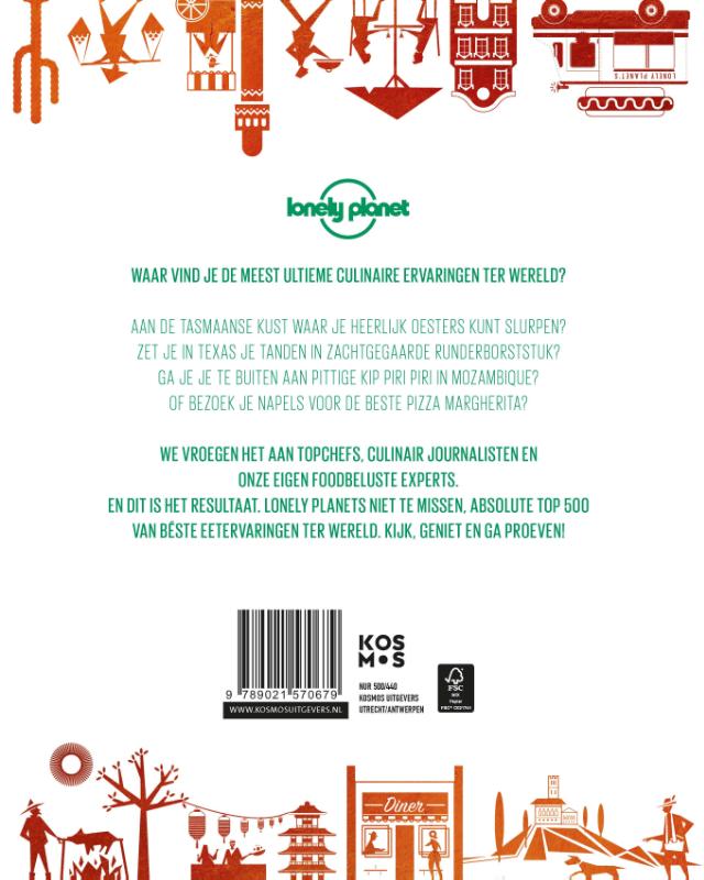 Ultieme culi-bestemmingen / Lonely planet achterkant