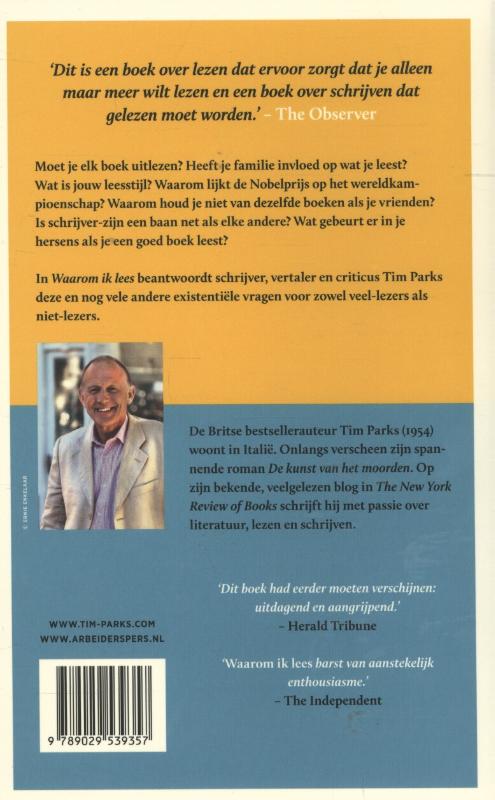 Waarom ik lees achterkant